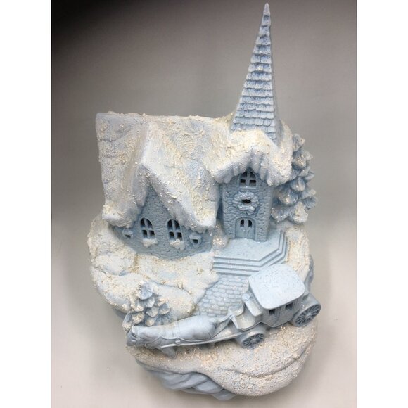 Vtg Tampa Bay Mold Co Light Up Christmas Village Snow Scene Holiday Decor 2000 - Picture 7 of 16